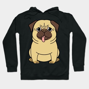 Crazy Pug Design Hoodie